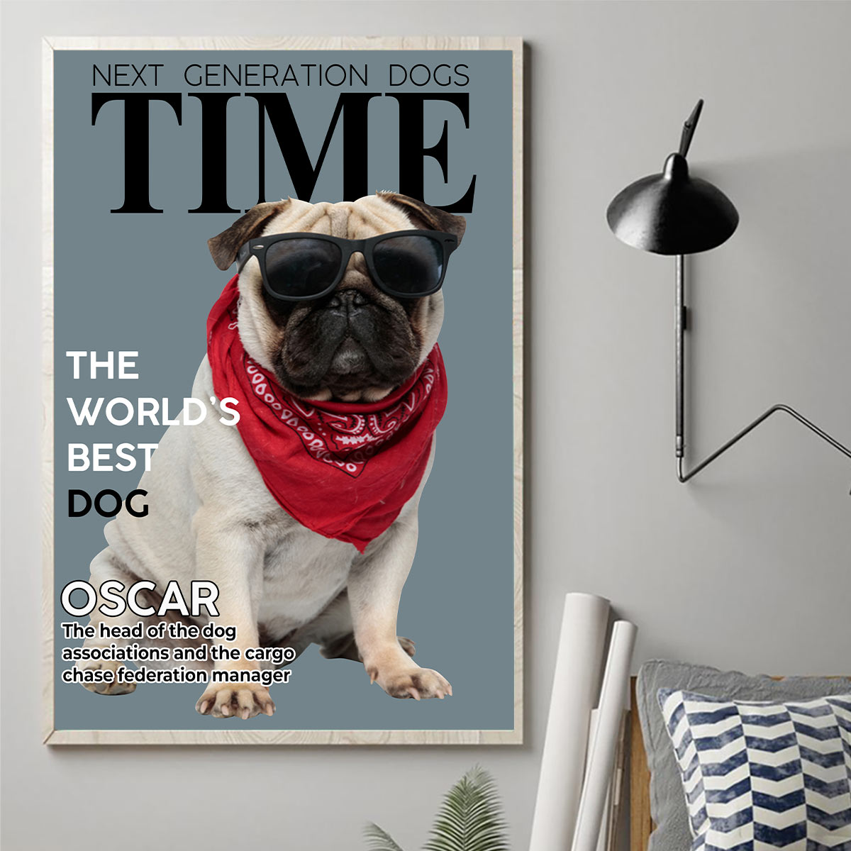 The World's Best Dog - Personalized Dog Canvas And Poster