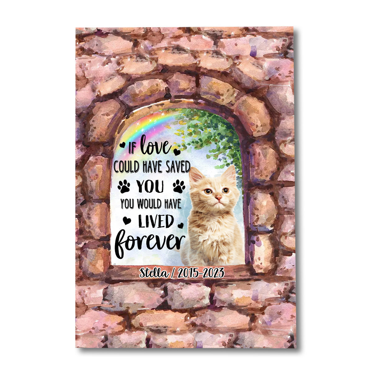 No Longer By My Side - Personalized Dog Canvas And Poster
