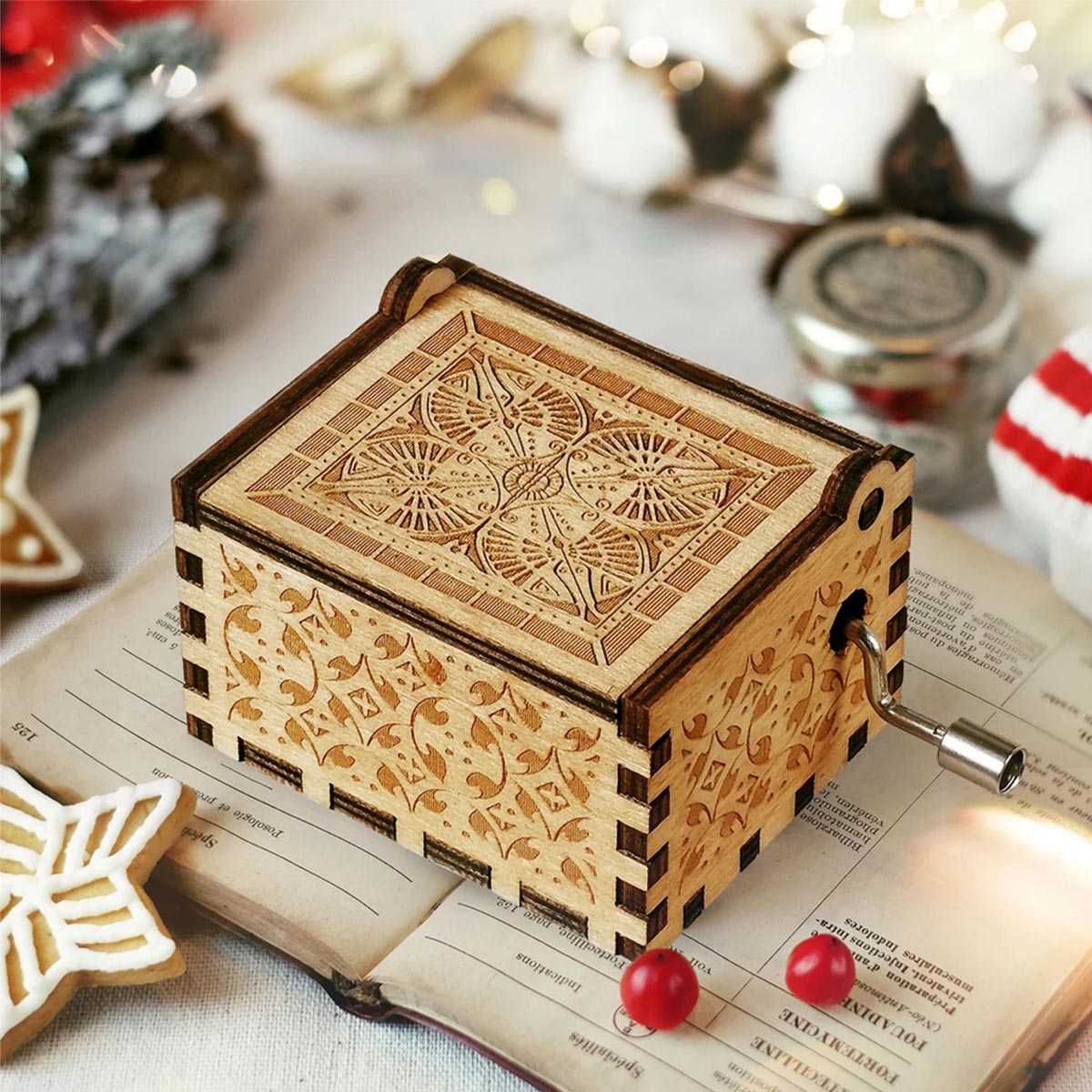 More Than All The Stars - Personalized Mother's Day Grandma Hand Crank Music Box