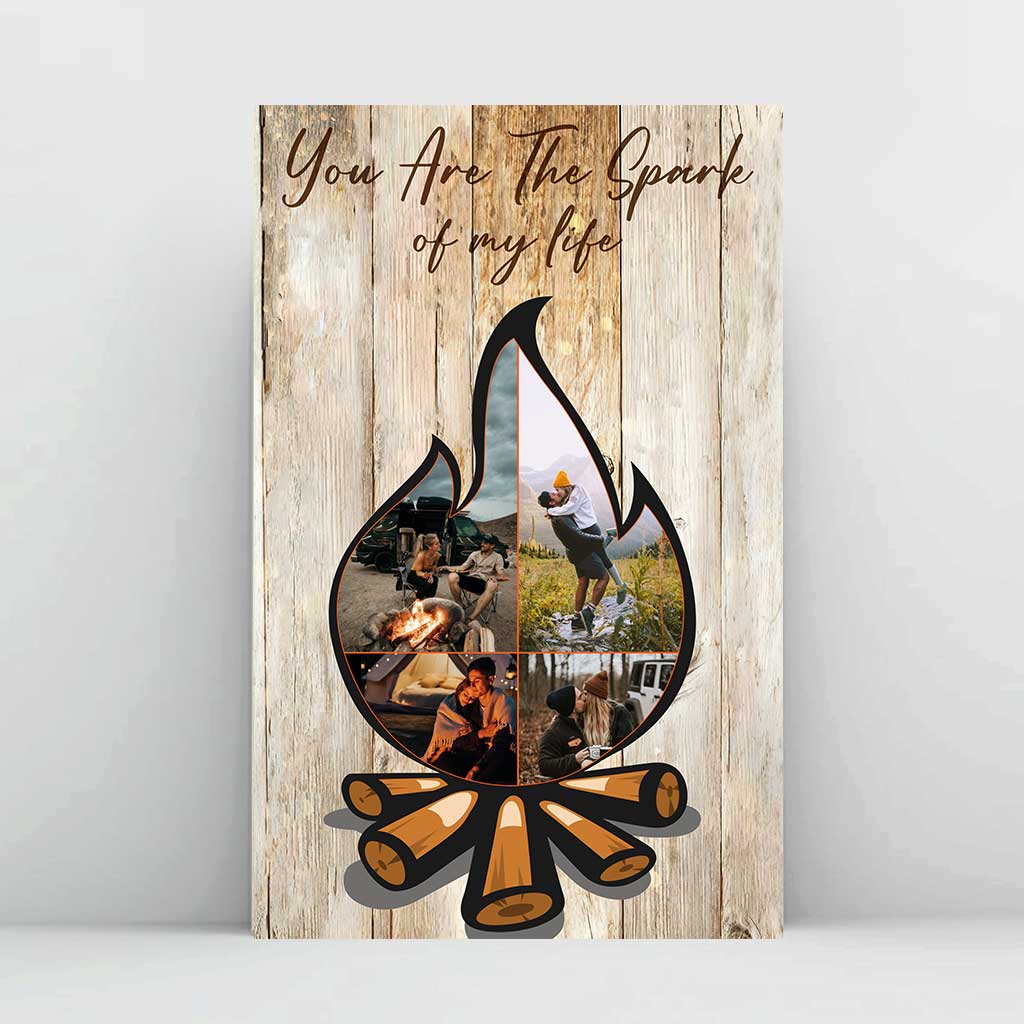 You Are The Spark Of My Life - Personalized Couple Camping Poster