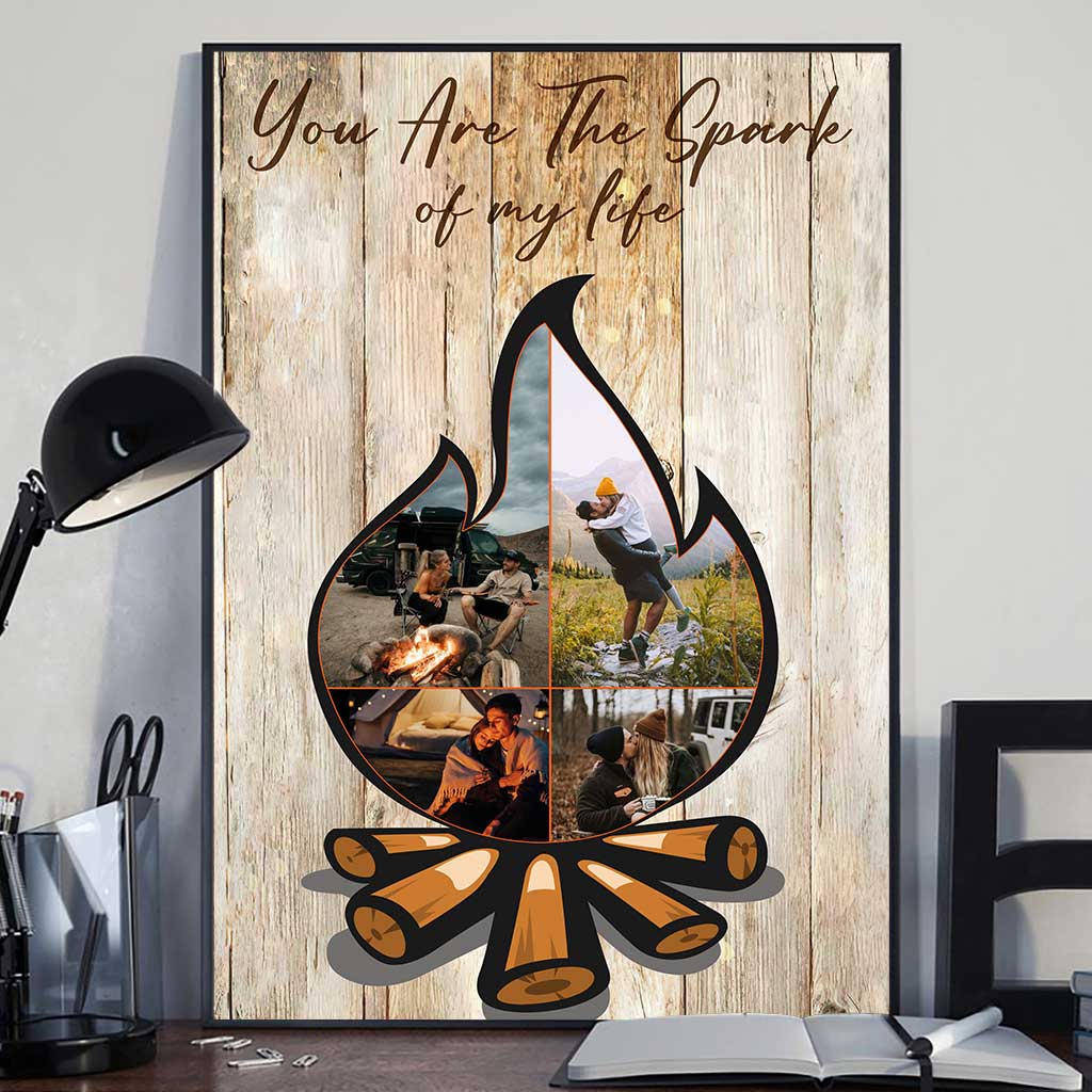 You Are The Spark Of My Life - Personalized Couple Camping Poster
