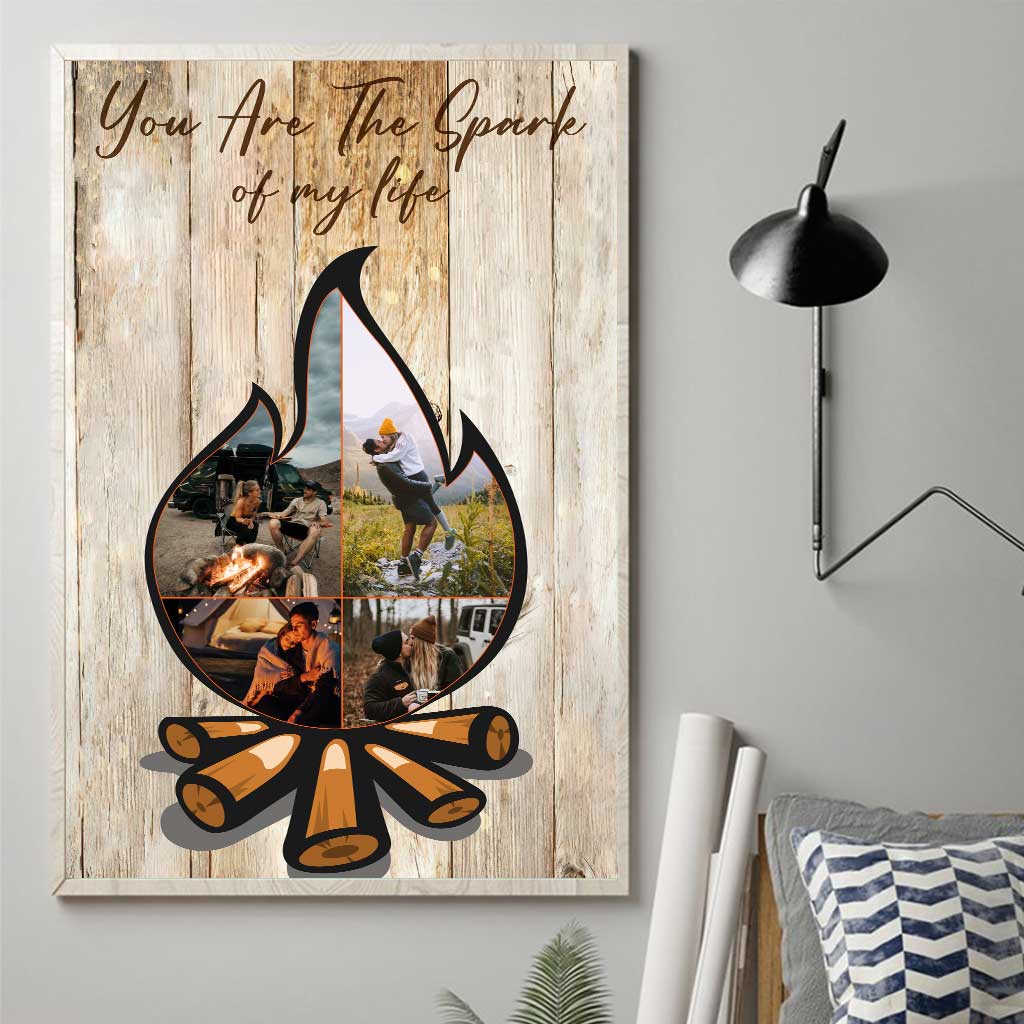 You Are The Spark Of My Life - Personalized Couple Camping Poster