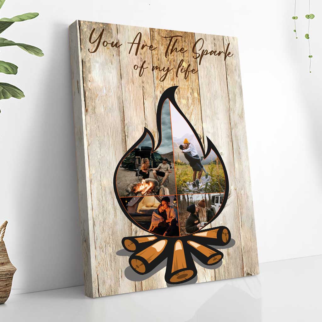 You Are The Spark Of My Life - Personalized Couple Camping Poster