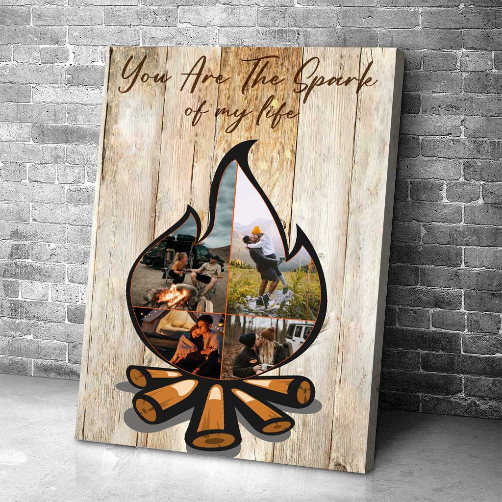 You Are The Spark Of My Life - Personalized Couple Camping Poster