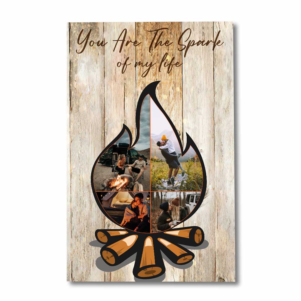 You Are The Spark Of My Life - Personalized Couple Camping Poster
