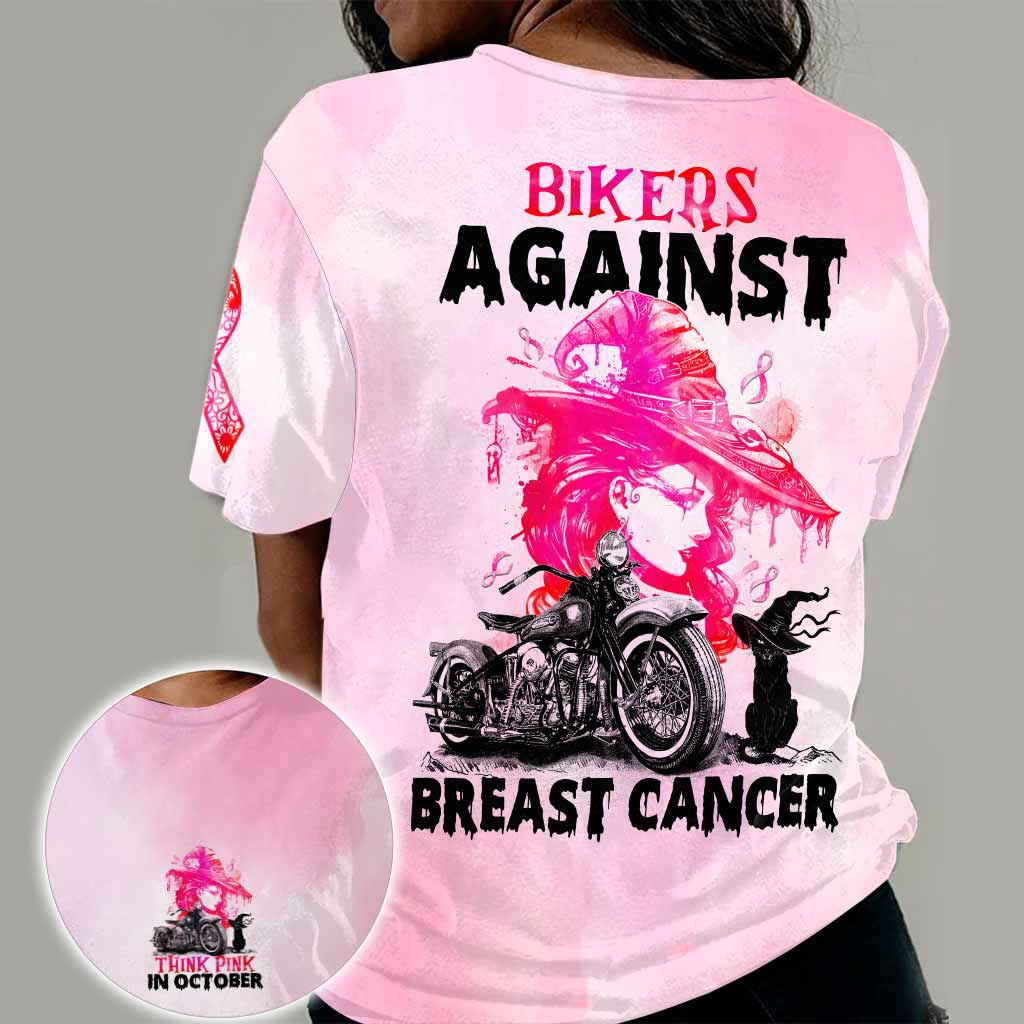 Think Pink In October Motorcycle Ride  - Breast Cancer Awareness All Over T-shirt and Hoodie