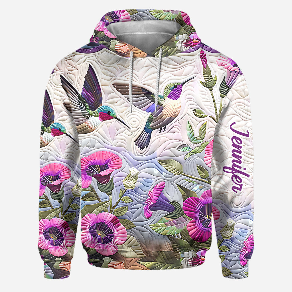 Beautiful Hummingbird - Personalized Hummingbird Hoodie and Leggings