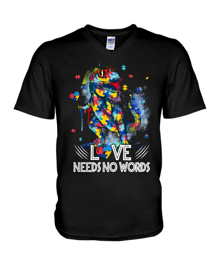 Autism Love Needs No Words - Autism Awareness T-shirt and Hoodie 0921