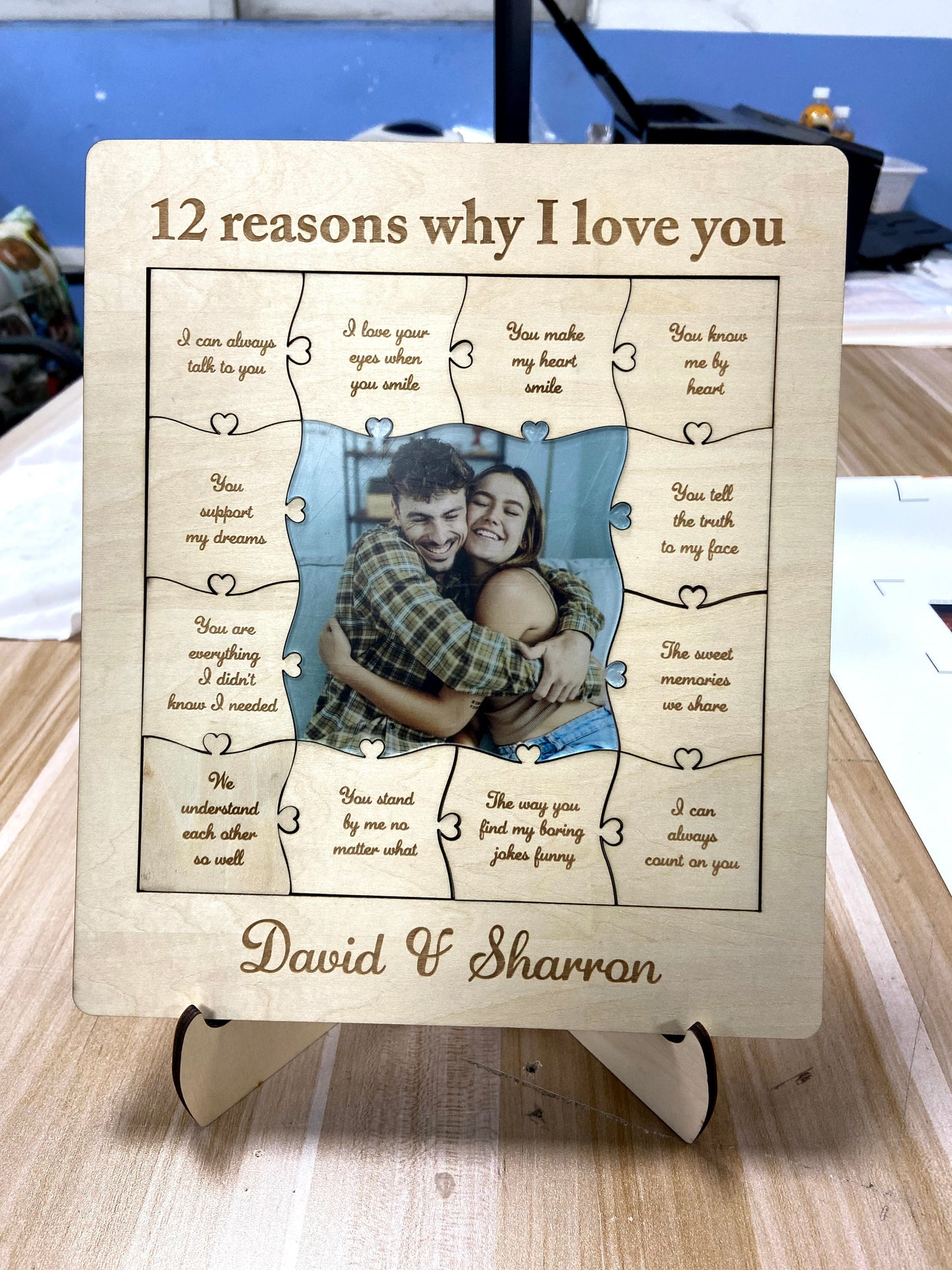 Reasons I Love You - Personalized Couple Photo Puzzle