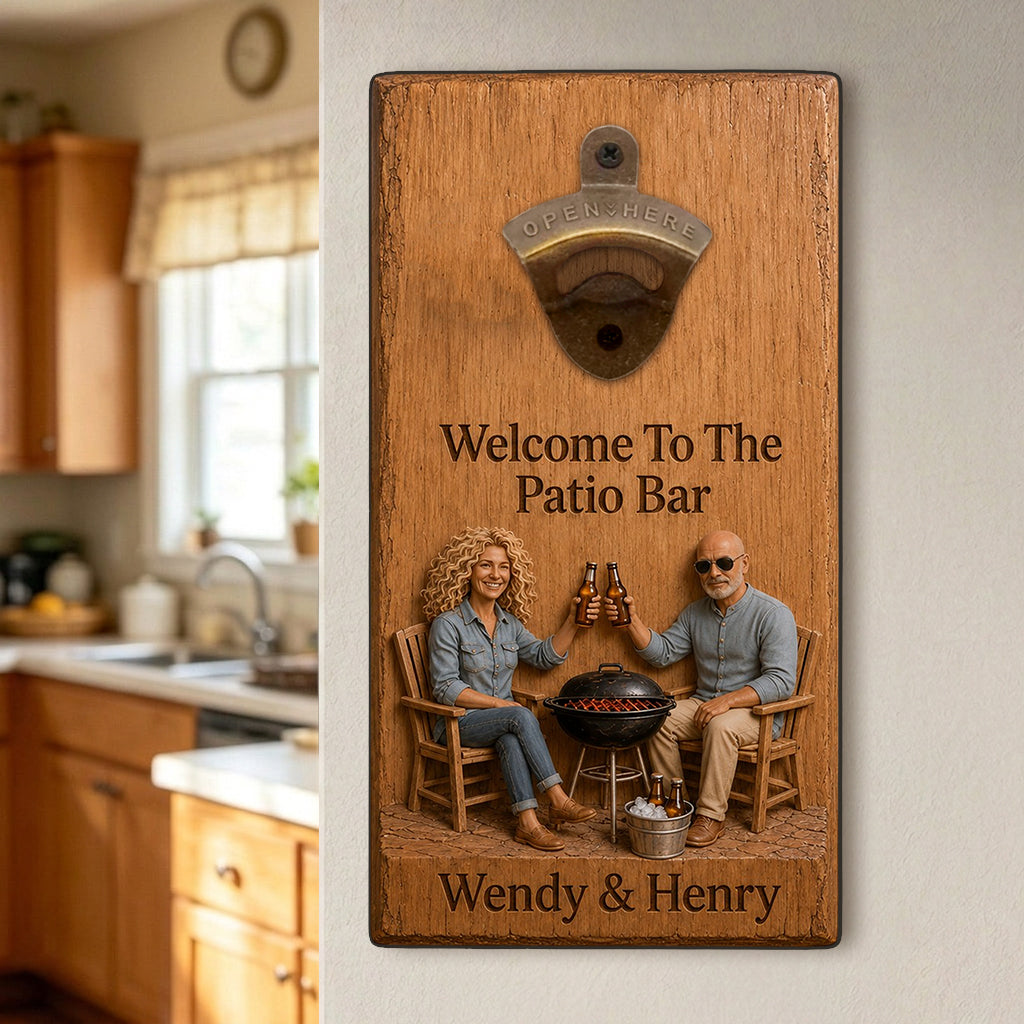 Cheers To Us - Personalized Beer Wall Bottle Opener