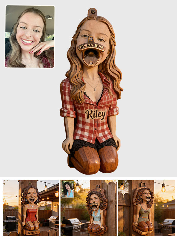Insert Here - Personalized Spicy Couple Wall Bottle Opener