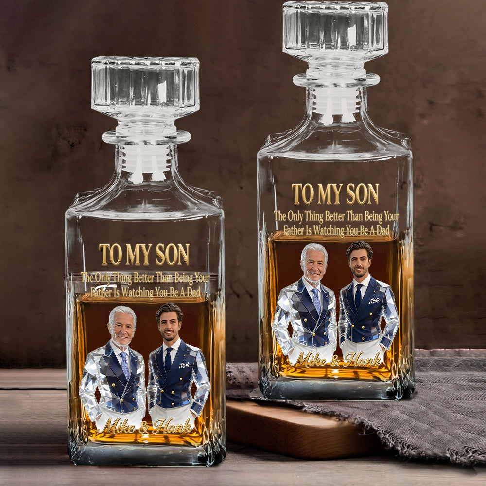 Cool Gift For Dad, Father's Day Gift - Personalized Father Whiskey Glass