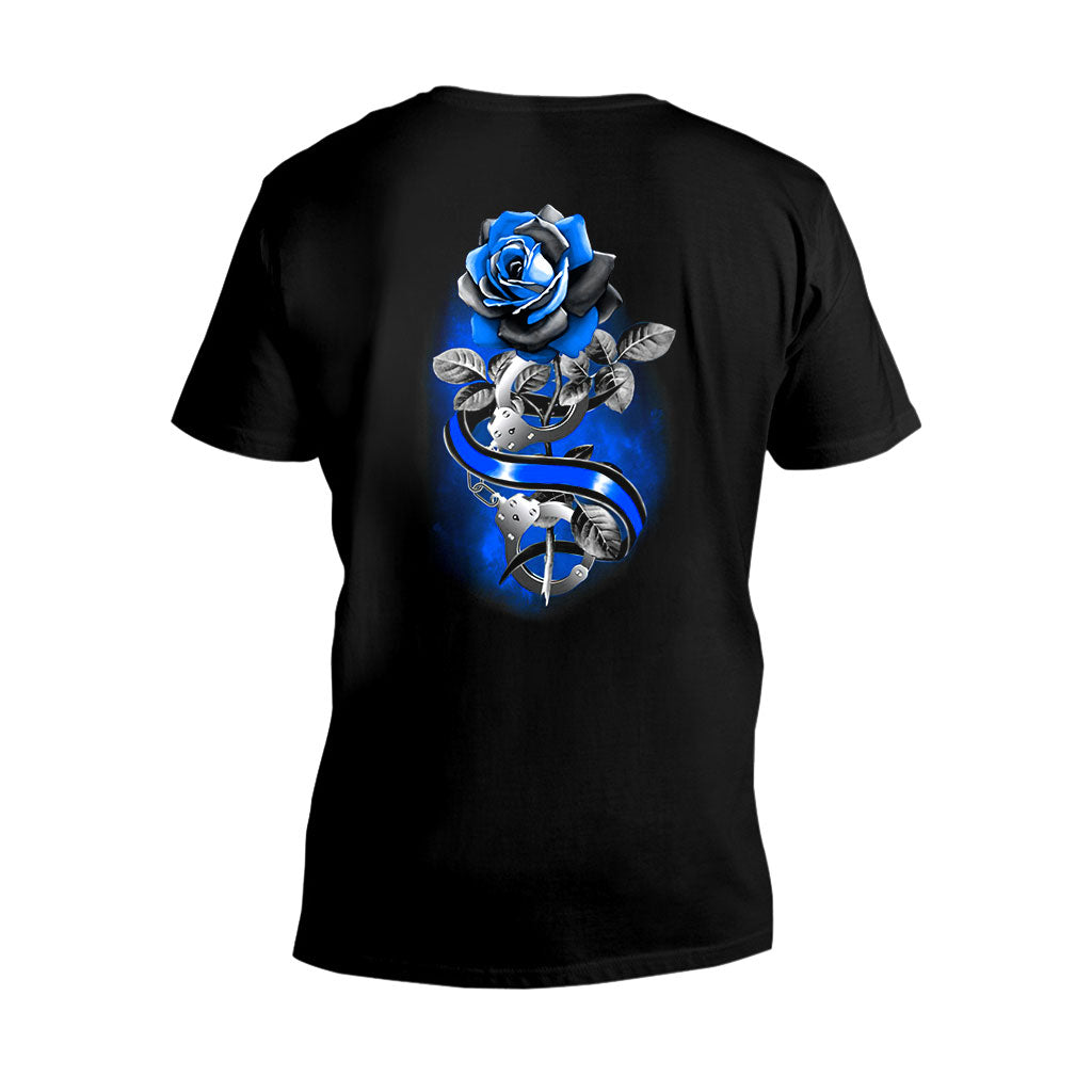 Blue Rose - Police Officer T-shirt And Hoodie 062021