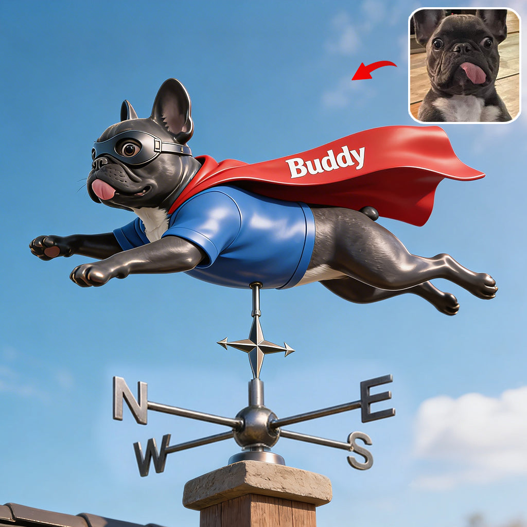 Custom Any Photo - Personalized Dog Weather Vane