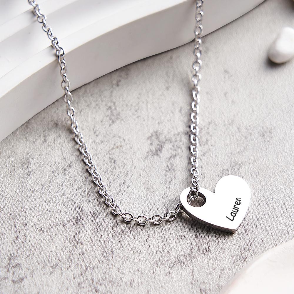 Any Name - Personalized Name Heart Necklace