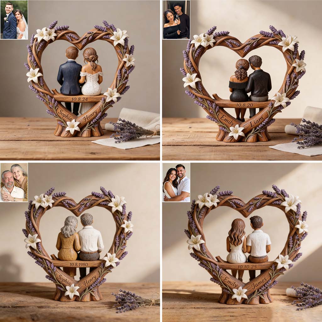 Custom Any Photo - Personalized Couple Custom Shaped Wood Plaque