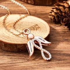 Little Angel - Personalized Name Wings Necklace