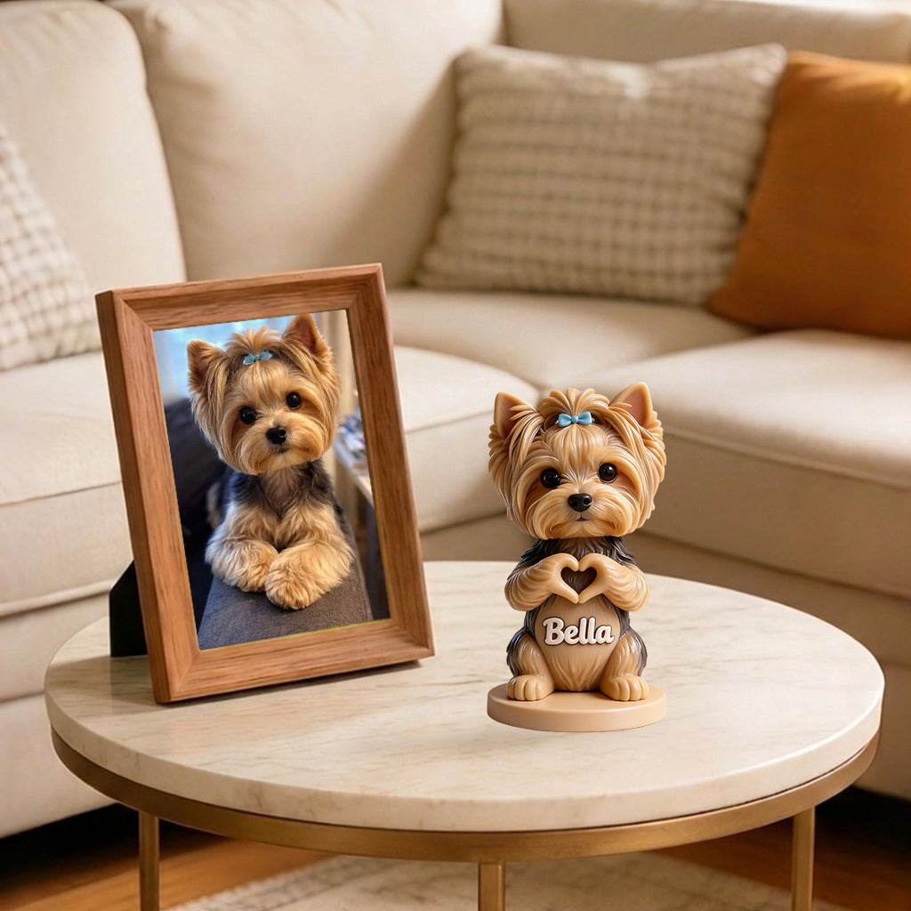 Custom Any Photo - Love My Pet - Personalized Dog Premium 3D Figurine