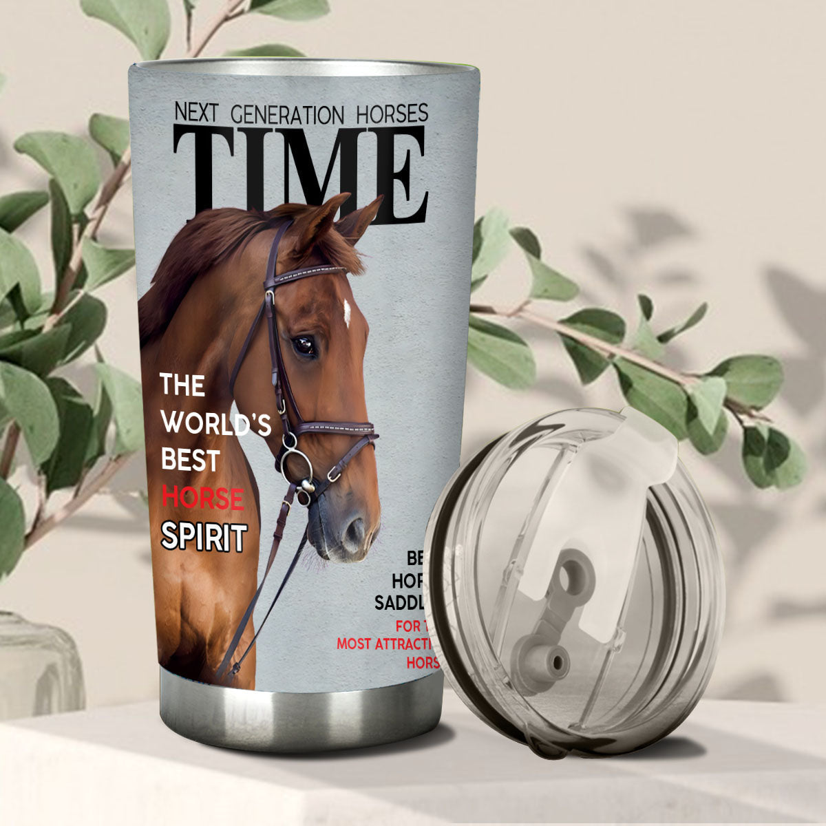Magazine Covers - Personalized Horse Tumbler