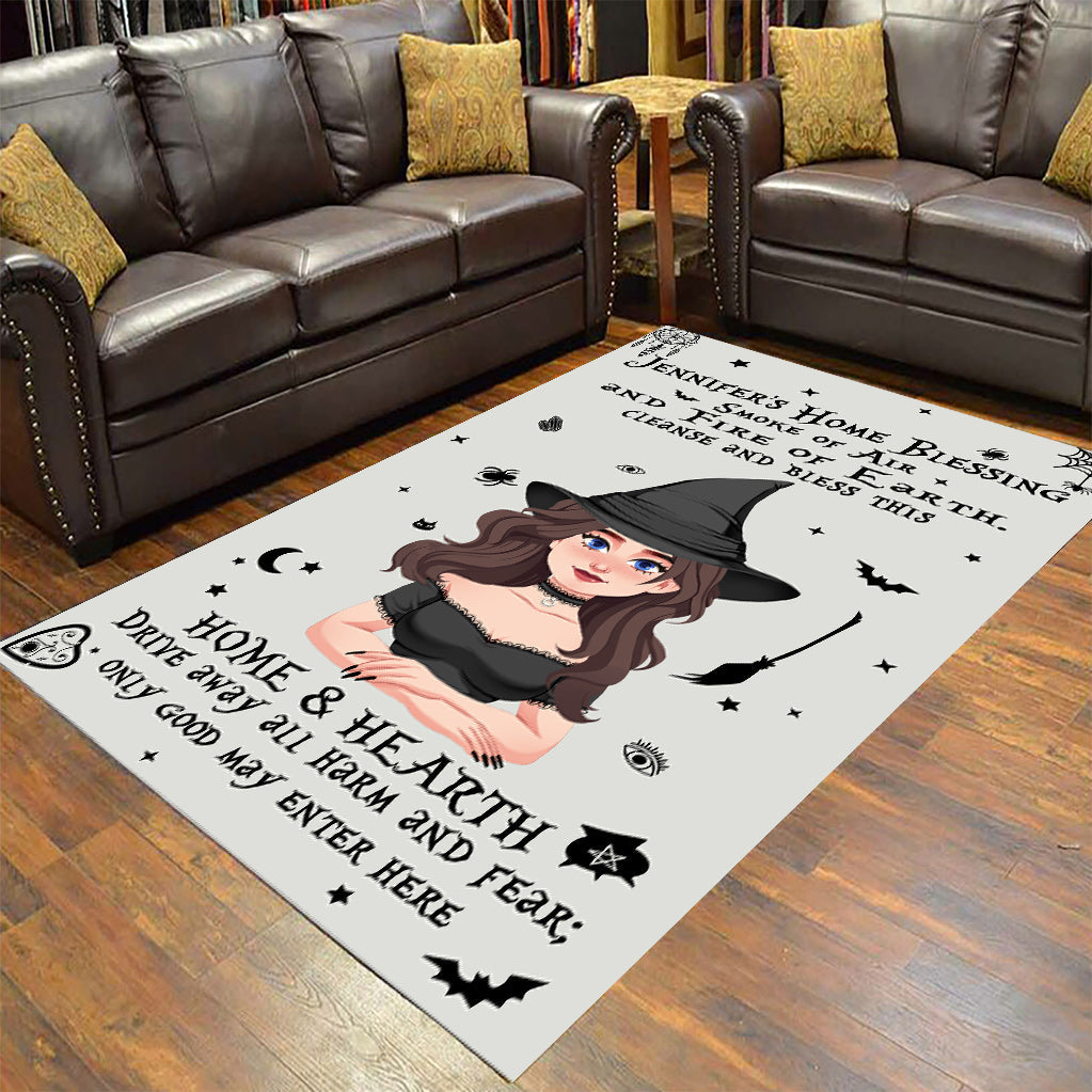 Home Blessing - Personalized Witch Rug