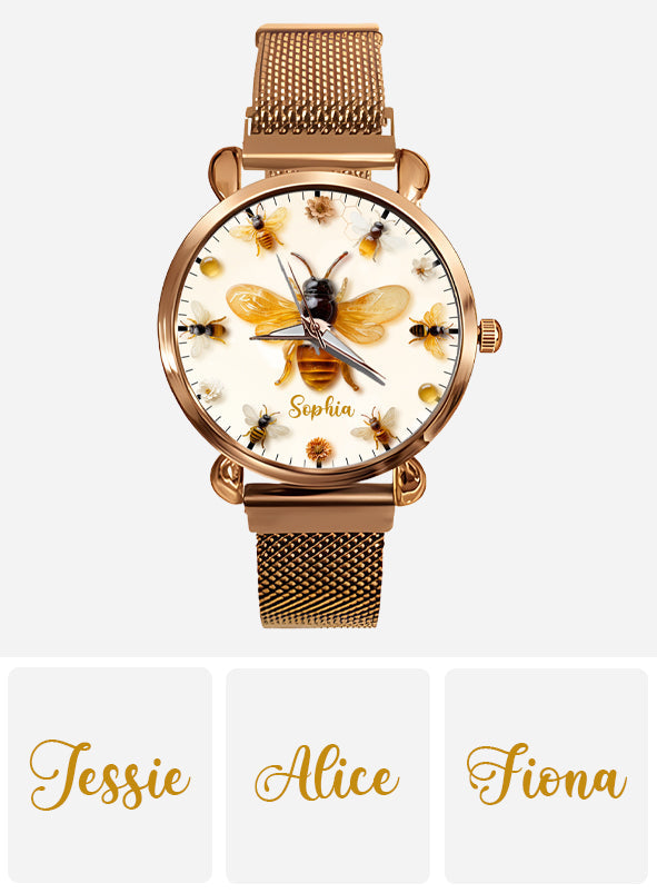 Just A Girl Who Loves Bees - Personalized Bee Women Hand Watch