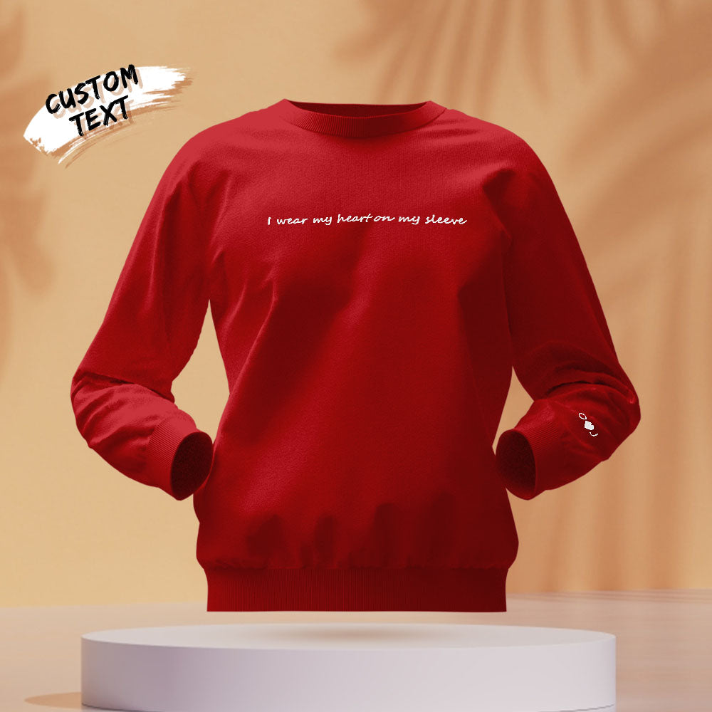 Custom Text - Personalized Couple Sweatshirt