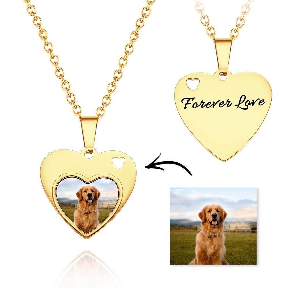 Forver Love - Personalized Black Filter Photo Necklace