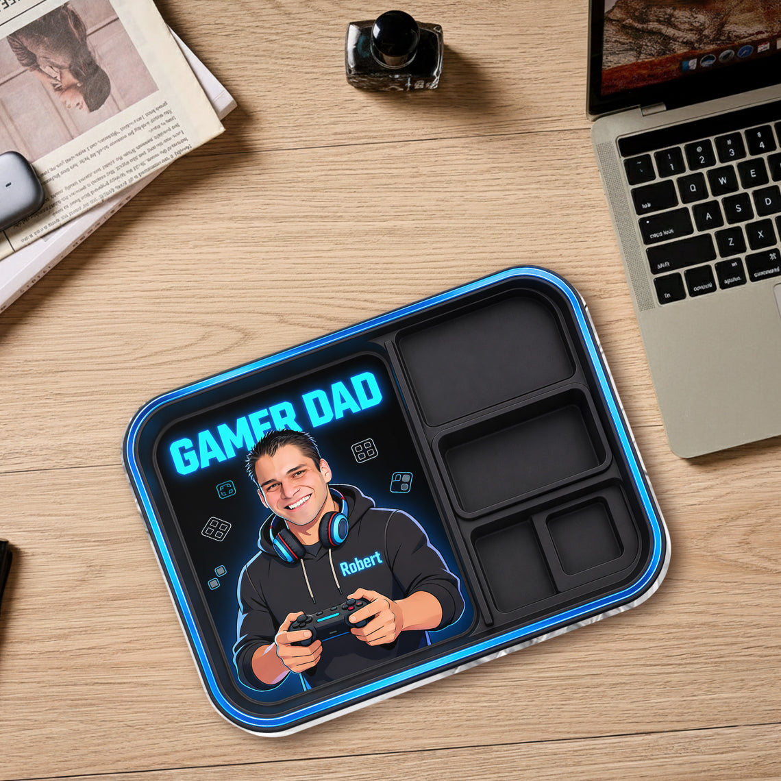 Gamer Dad - Personalized Father Catch-All Tray