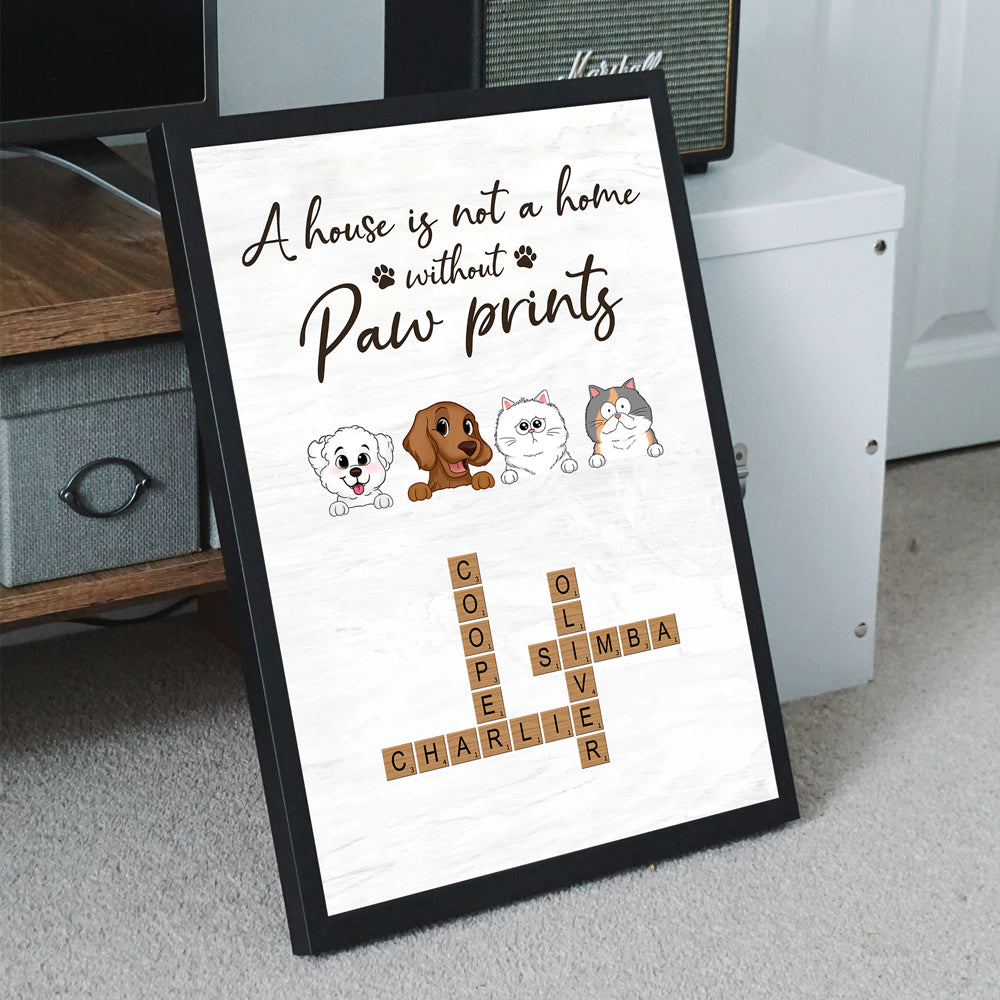 Personalized Pet Portrait Canvas/Poster - Ideal Gift for Pet Lovers