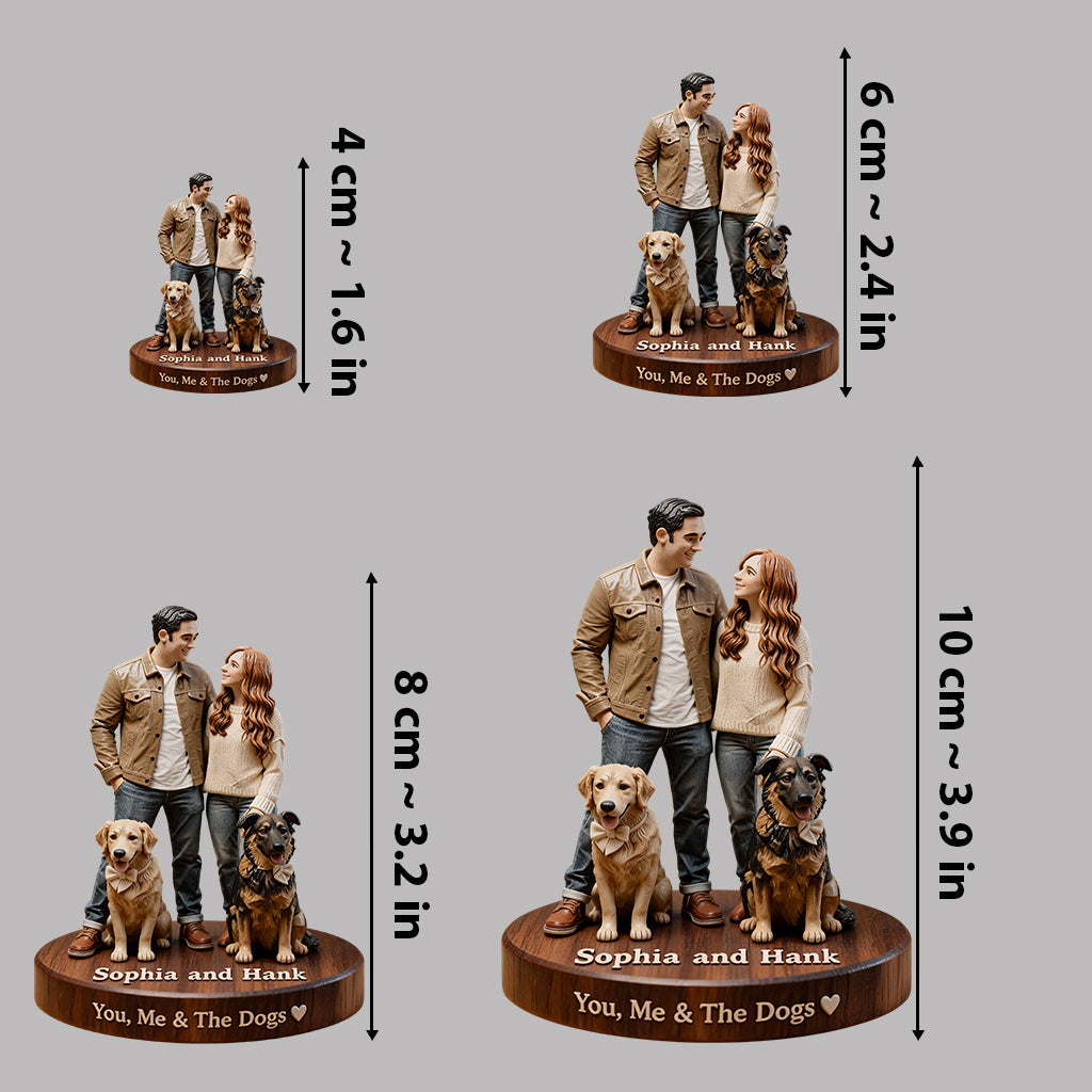 Anniversary Gift For Him/ Her/ Husband/ Wife... - Personalized Couple Premium 3D Figurine