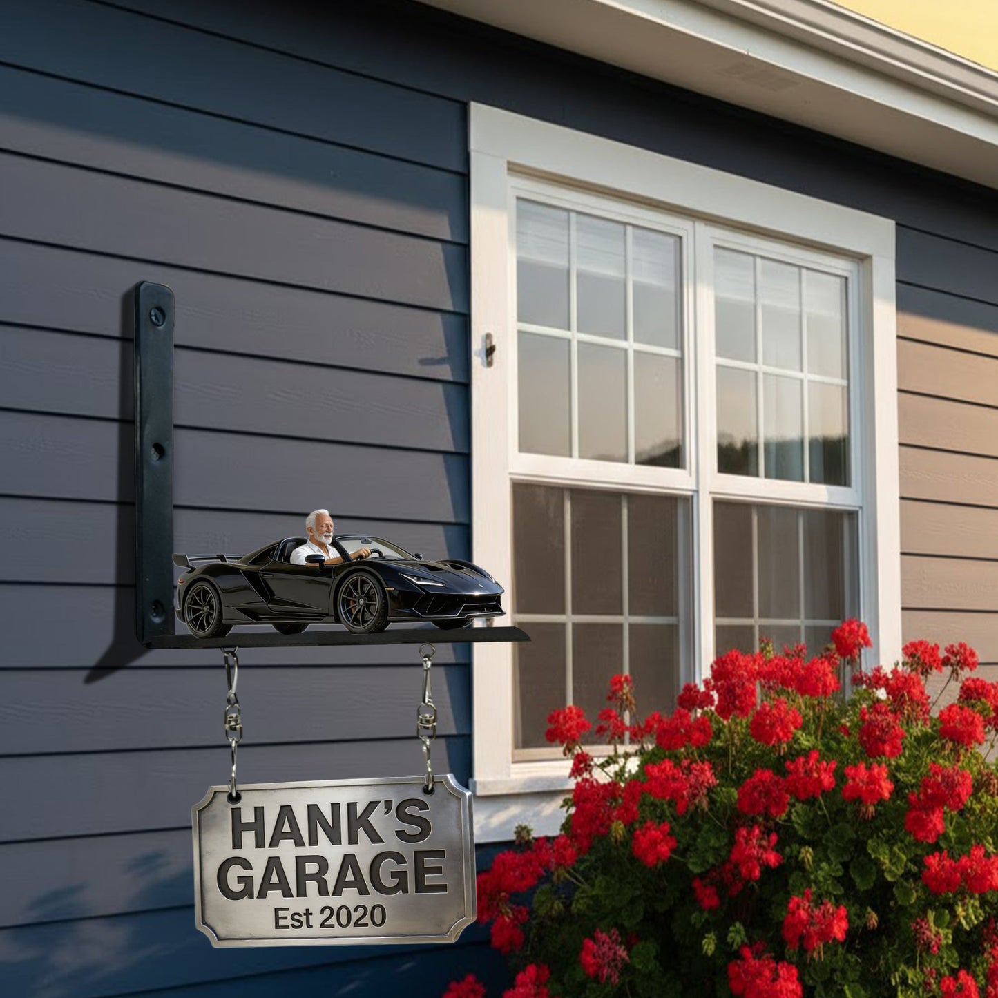 Custom Garage Sign - Personalized Car Lover Wooden Wall Mount Sign
