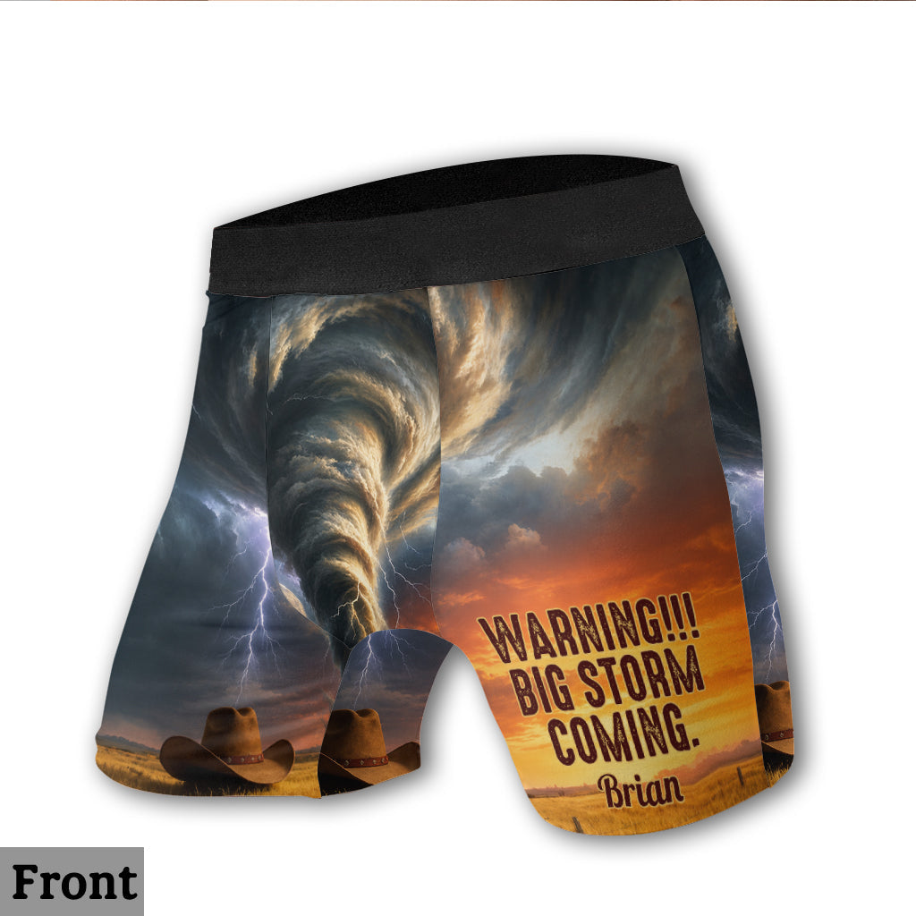 Funny Gift For Him/ Boyfriend/ Husband... - Personalized Spicy Couple Men’s Boxer Briefs