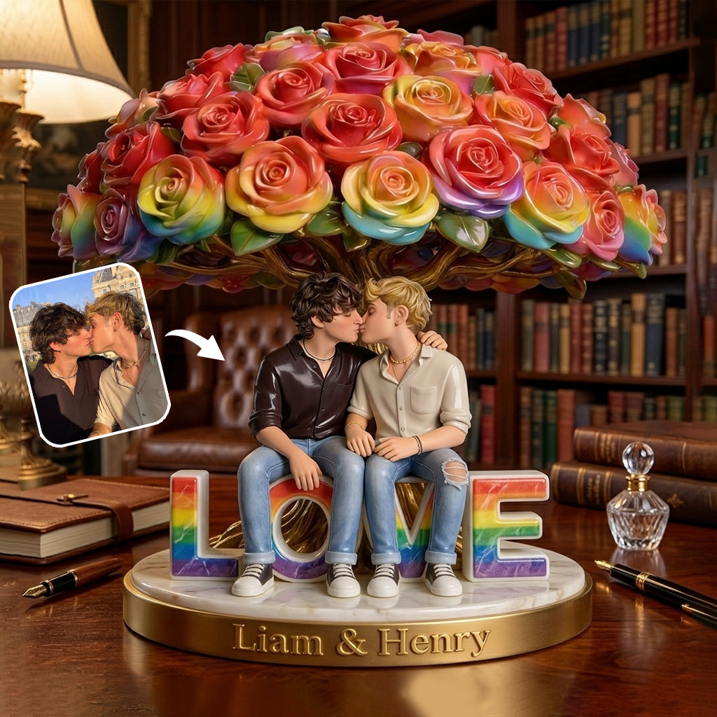 Custom Any Photo - Personalized LGBT Support Custom Shaped Acrylic Plaque