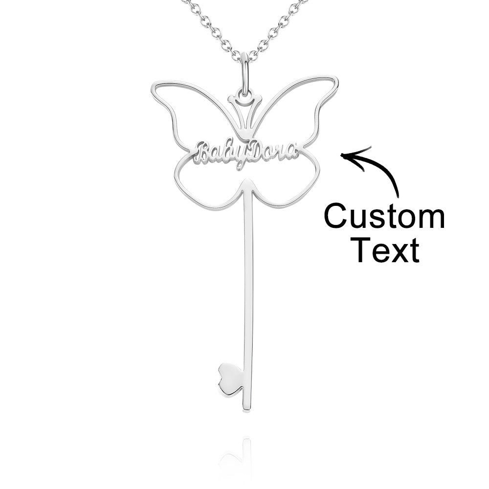 Butterfly Charm - Personalized Butterfly Necklace