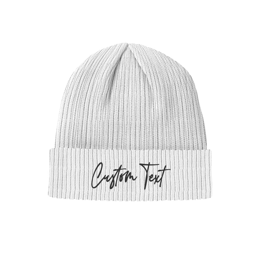 Custom Text Knitted Hat