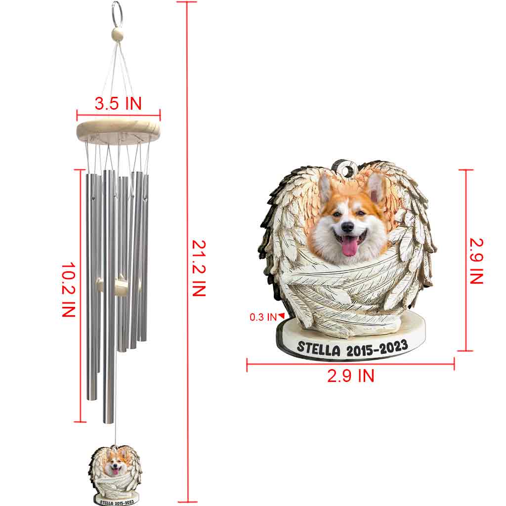 My Angel - Dog gift for who lose dog, who lose cat - Personalized Wind Chime