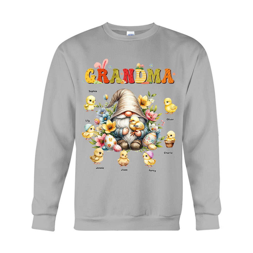 Gift For Grandma Easter Gnome - Personalized Grandma T-shirt And Hoodie