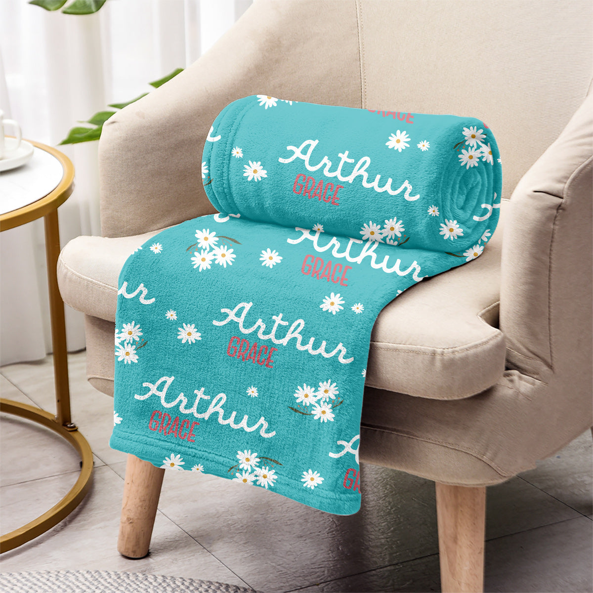 Daisy Custom Name - Personalized grandson Blanket