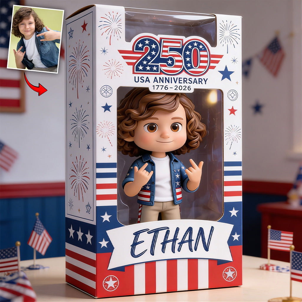 250 Anniversary - Personalized Kid Custom Shaped Acrylic Plaque