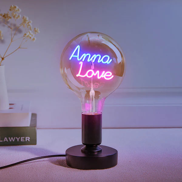 Any Name Light Bulbs - Personalized Any Name Light Bulbs Lamp
