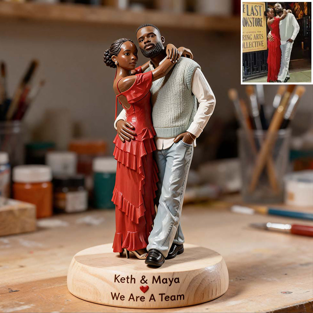 Anniversary Gift For Him/ Her/ Husband/ Wife... - Personalized Couple Premium 3D Figurine