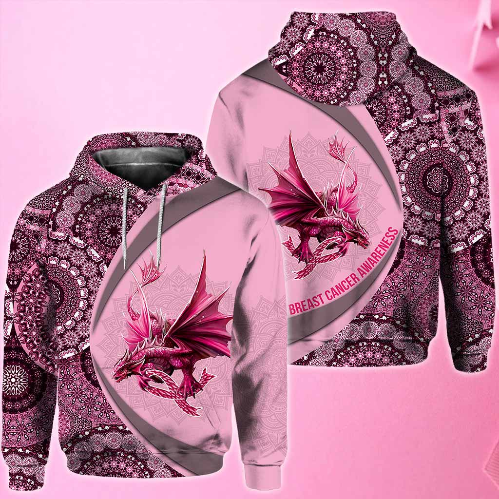 Breast Cancer Awareness All Over T-shirt and Hoodie