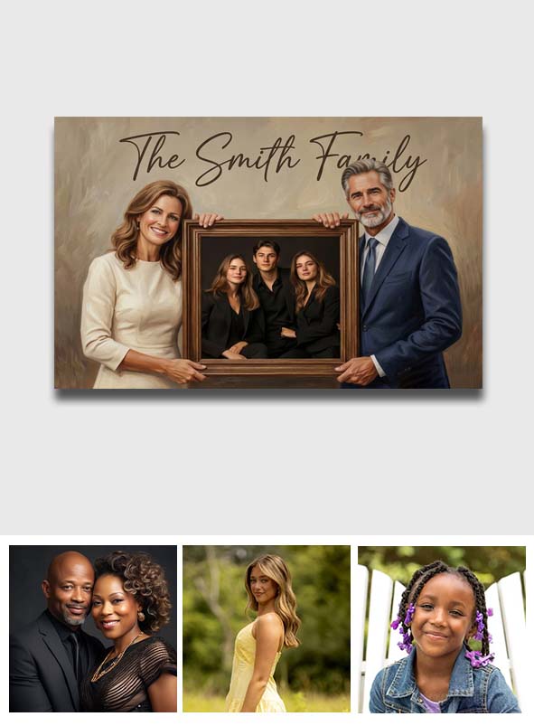 Family Generations - Personalized Family Canvas And Poster