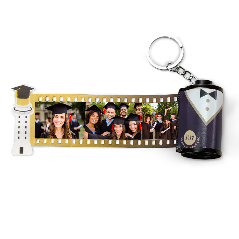 Personalized Graduation Photo Film Roll Keychain