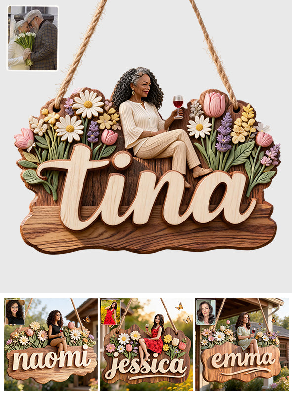 Custom Any Name My Beautiful Garden - Personalized Gardening 2 Layered Wood Sign / Wood Plaque