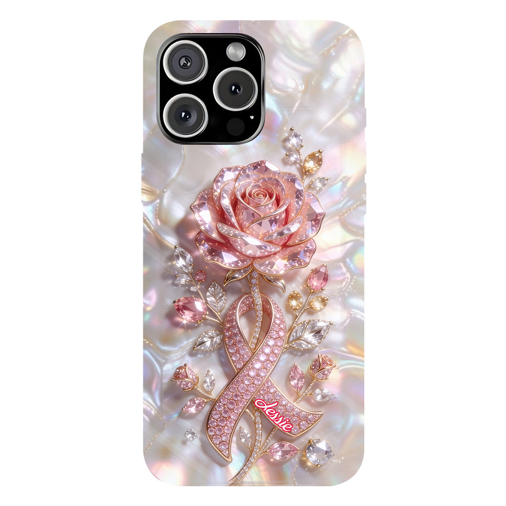 Faith Hope Love - Personalized Breast Cancer Awareness Full Print Phone Case