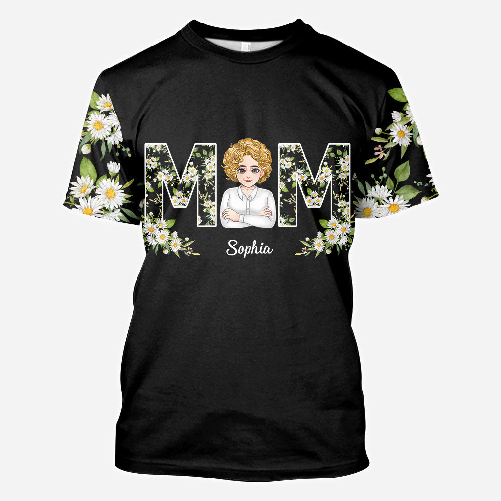 Love You Mom - Personalized Mother's Day Mother All Over T-shirt and Hoodie