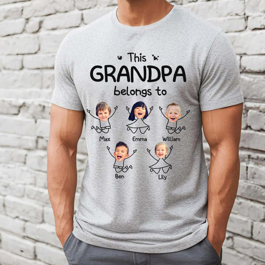 This Grandpa Belong To - Personalized Father's Day Grandpa T-shirt and Hoodie