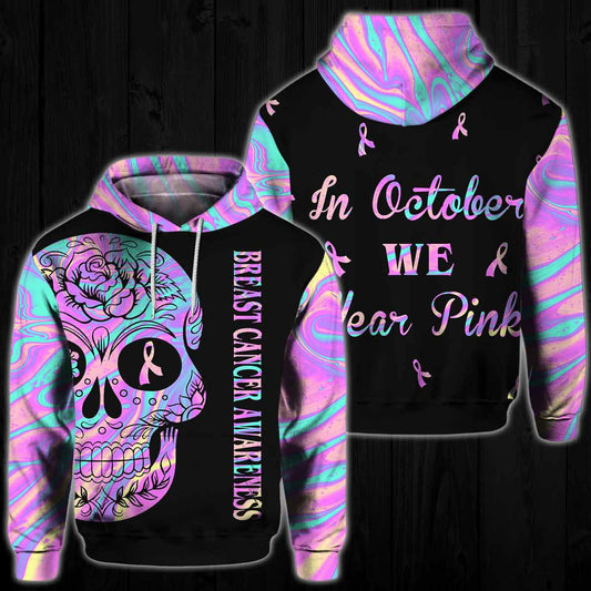 Wear Pink - Breast Cancer Awareness All Over T-shirt and Hoodie