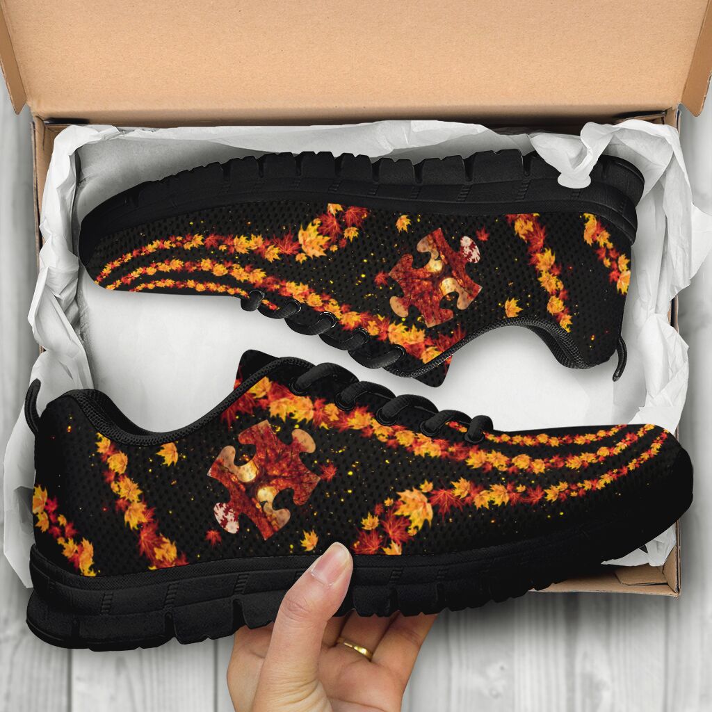 Fall Season Autism Awareness Sneakers 0622